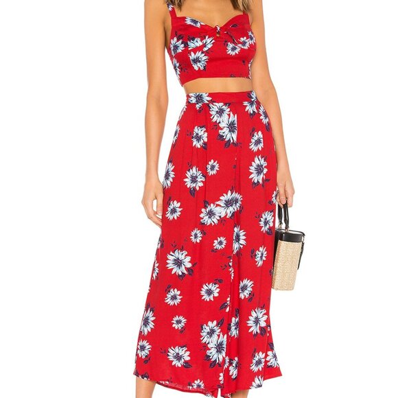 Yumi Kim Finders Keepers Red Siren Top & Resort Culotes - Picture 1 of 11